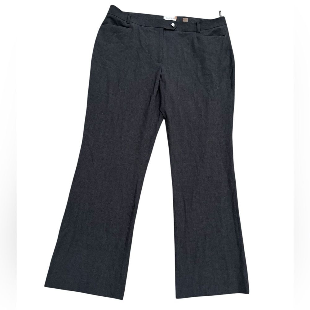 Women’s Dk Gray Bootcut Formal Dress Pants by Calvin Klein -size 14